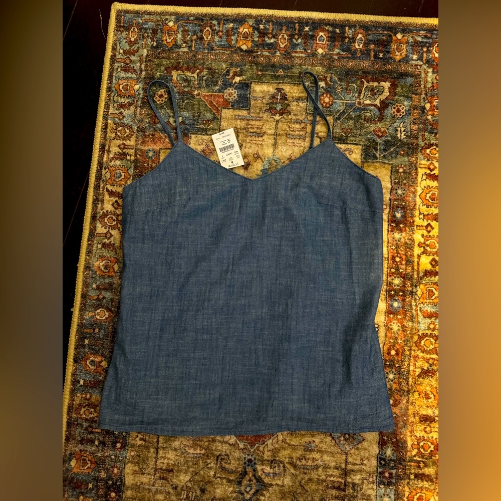 J. Crew Denim Blue Camisole